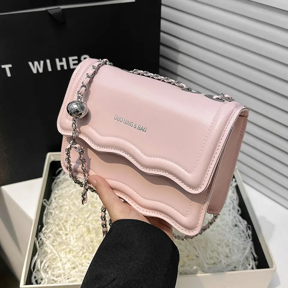 Pink Wave Pattern Crossbody Bag for Women 2024 - Image 7