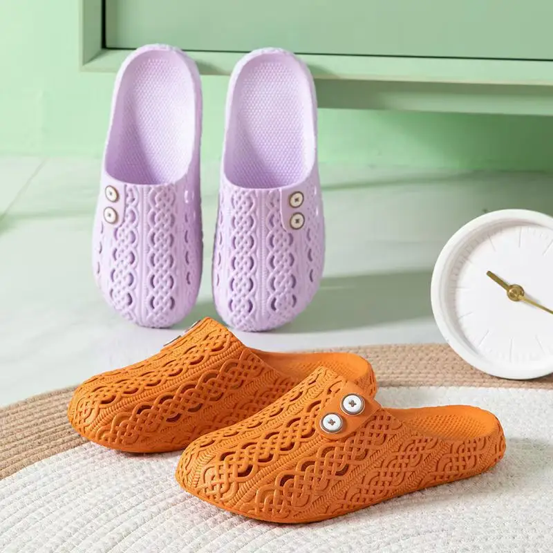 New Baotou slippers ladies summer comfortable fashion non-slip home women's soft bottom explosions sandals and slippers a generation of hair - Image 7