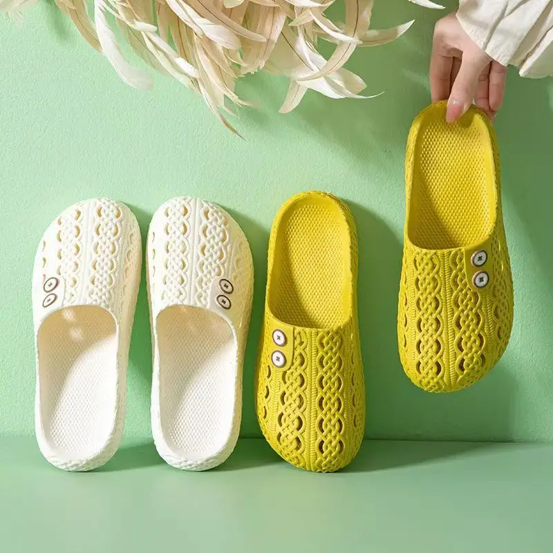 New Baotou slippers ladies summer comfortable fashion non-slip home women's soft bottom explosions sandals and slippers a generation of hair - Image 8