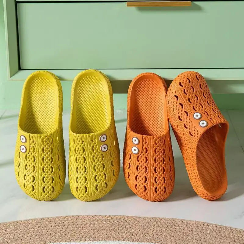 New Baotou slippers ladies summer comfortable fashion non-slip home women's soft bottom explosions sandals and slippers a generation of hair - Image 9