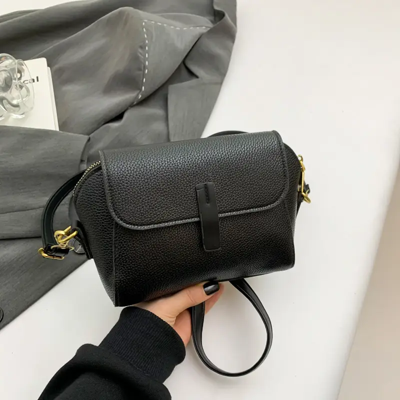 2024 Women's Black Square Shoulder Crossbody Bag - Image 8