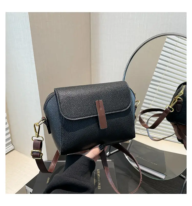 2024 Women's Black Square Shoulder Crossbody Bag — feature 27