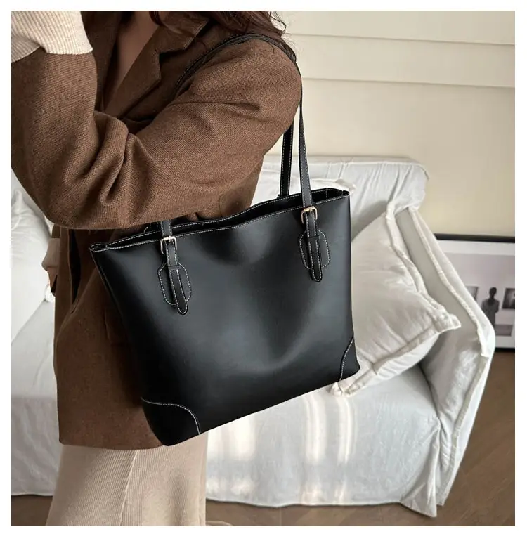 Women Cross-Border Tote Bag Black Large Capacity β feature 12