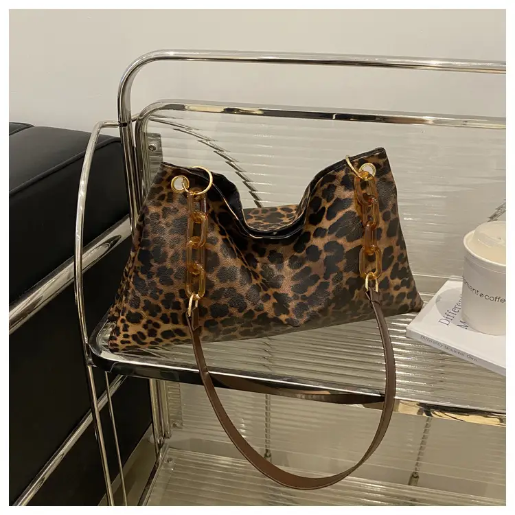 Leopard Print Large Cap Bag Women 2024 Winter — feature 20