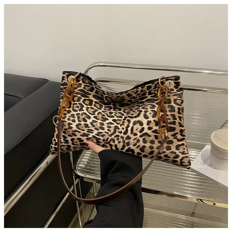 Leopard Print Large Cap Bag Women 2024 Winter — feature 23