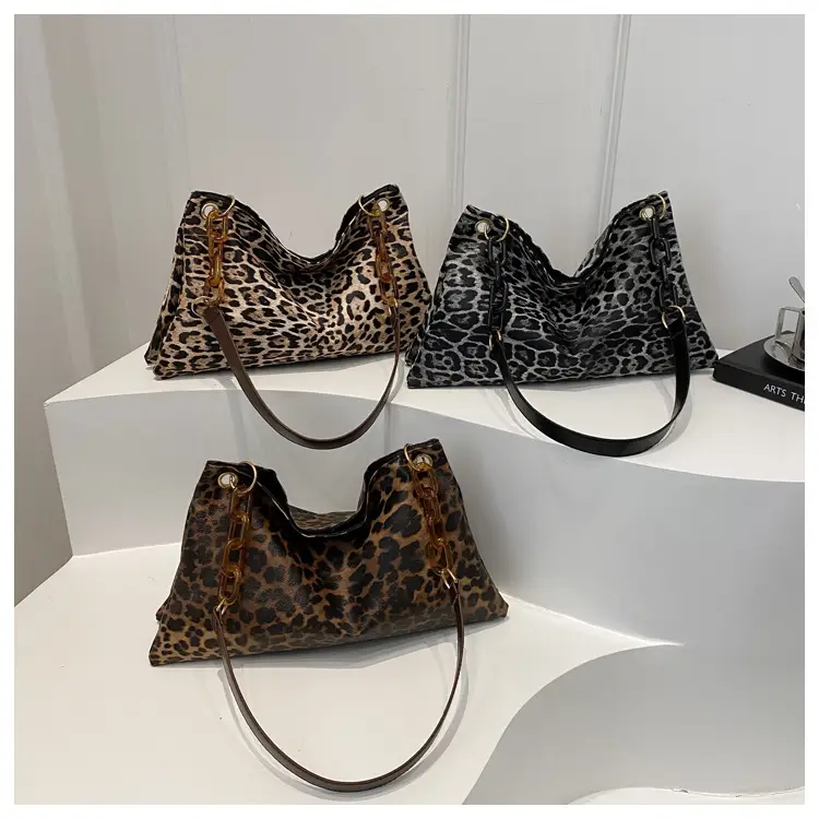 Leopard Print Large Cap Bag Women 2024 Winter — feature 25