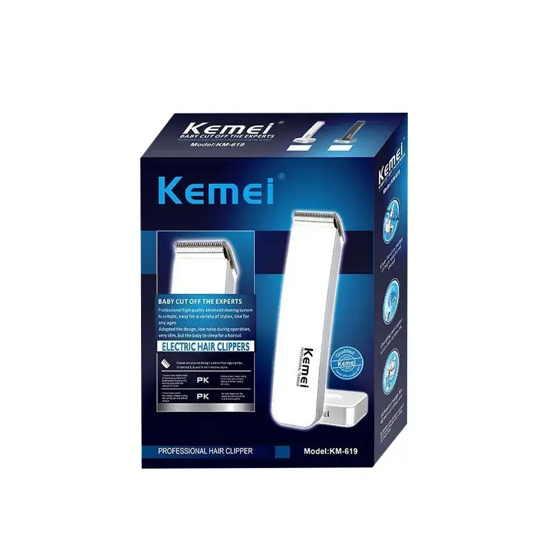 Kemei KM-619 Electric Hair Clipper with 3 Blades - Image 6