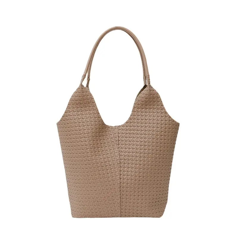 Women's White Quilted Shoulder Bag Large Capacity 2025