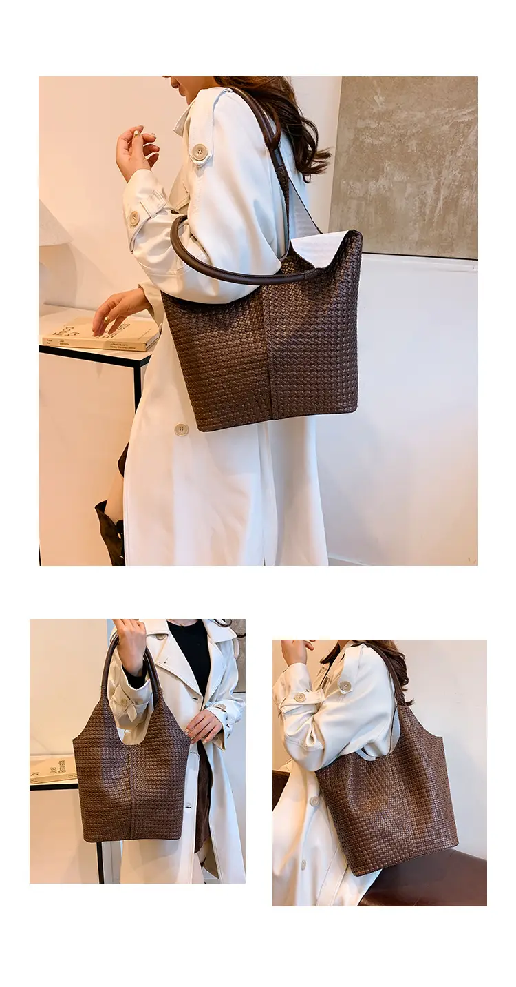 Women's White Quilted Shoulder Bag Large Capacity 2025 — feature 11