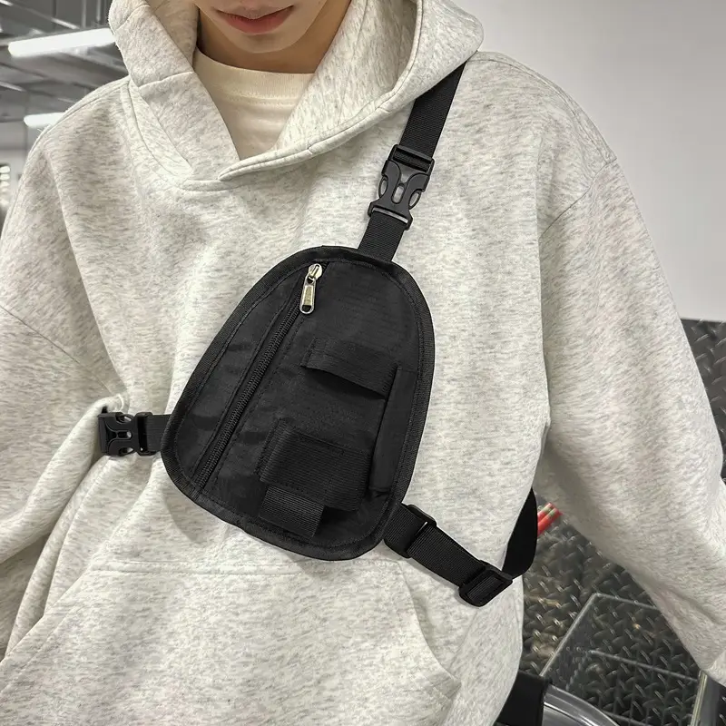 Men's Black Shoulder Crossbody Bag Lightweight Sports Fashion