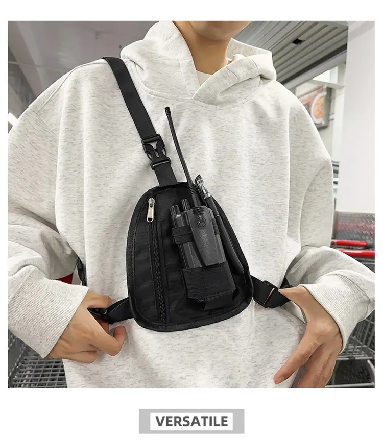 Men's Black Shoulder Crossbody Bag Lightweight Sports Fashion — feature 10