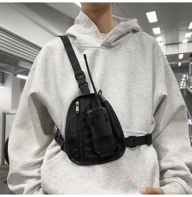 Men's Black Shoulder Crossbody Bag Lightweight Sports Fashion — feature 15