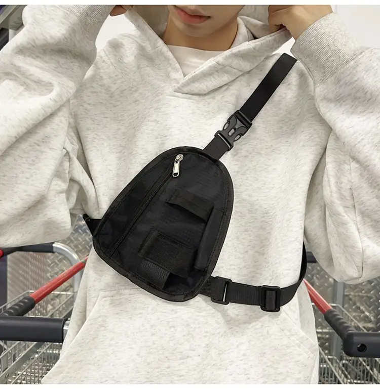 Men's Black Shoulder Crossbody Bag Lightweight Sports Fashion — feature 18