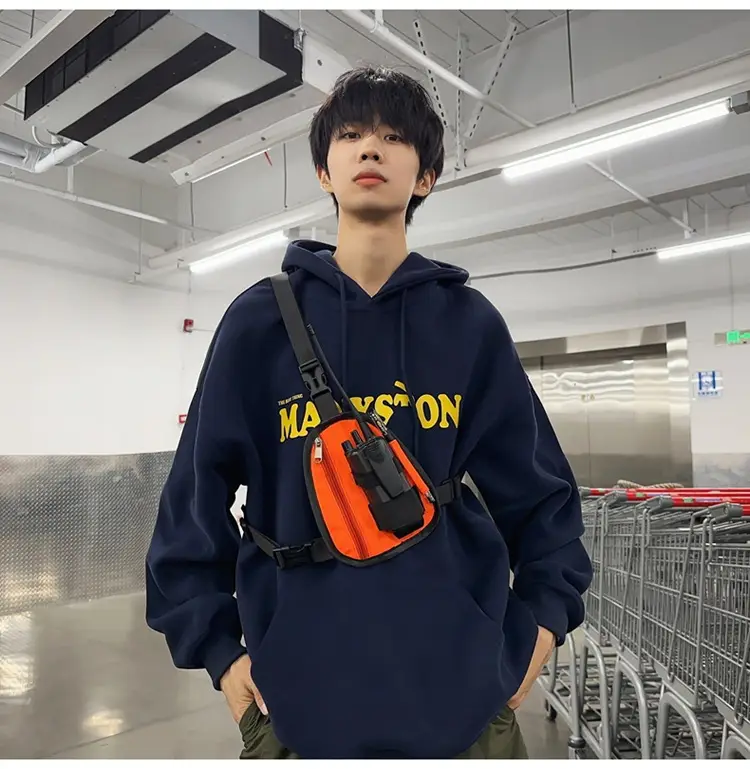 Men's Black Shoulder Crossbody Bag Lightweight Sports Fashion — feature 19