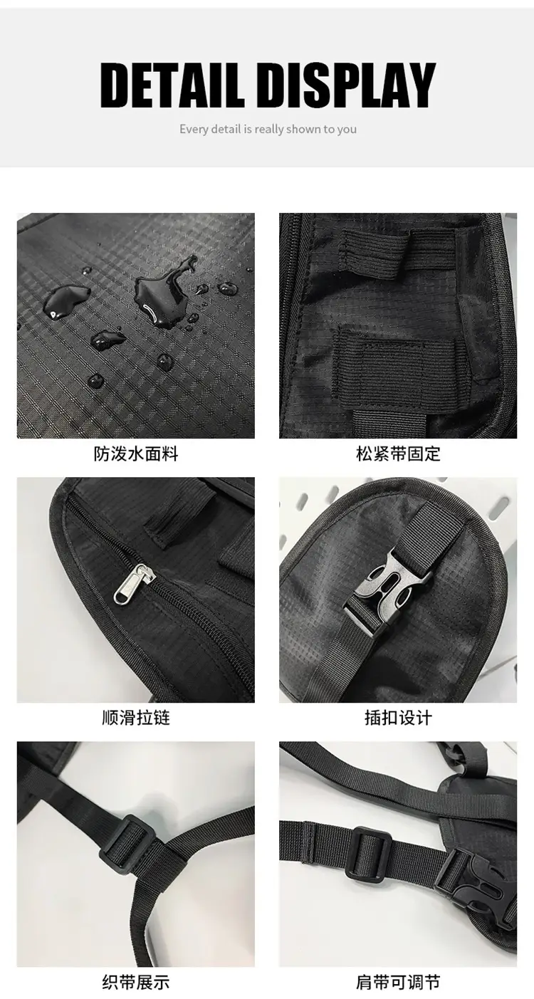 Men's Black Shoulder Crossbody Bag Lightweight Sports Fashion — feature 39