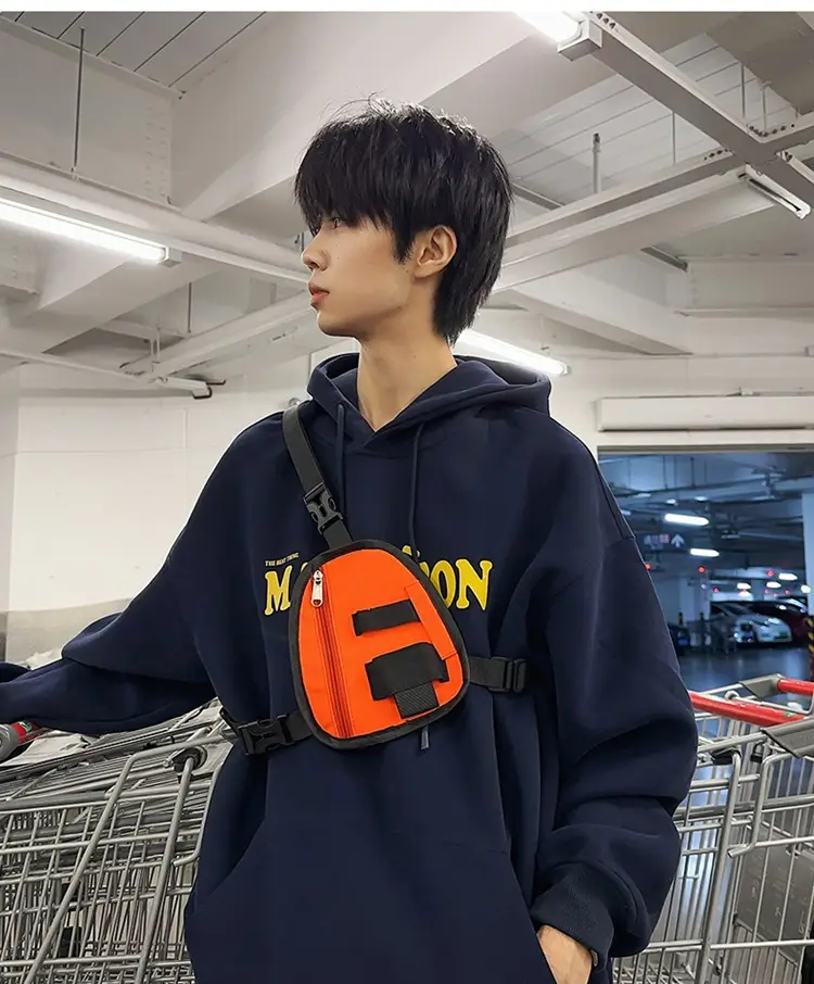 Men's Black Shoulder Crossbody Bag Lightweight Sports Fashion — feature 4