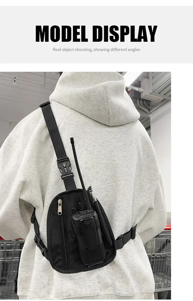 Men's Black Shoulder Crossbody Bag Lightweight Sports Fashion — feature 8