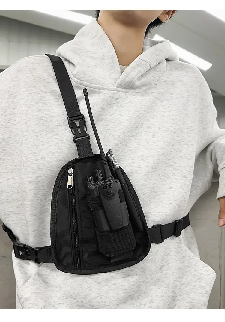 Men's Black Shoulder Crossbody Bag Lightweight Sports Fashion — feature 9