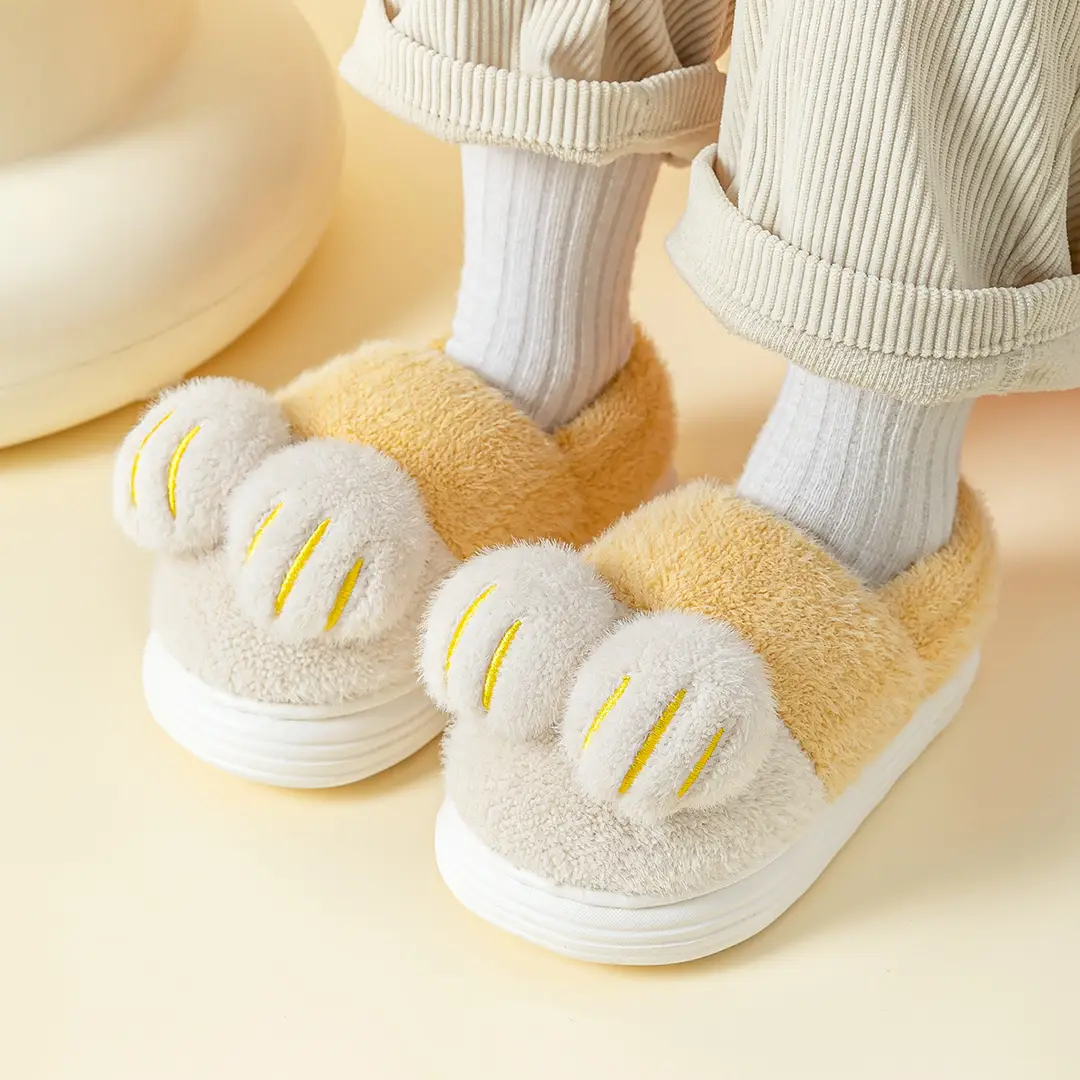 Children's Cotton Slippers for Girls, Autumn and Winter 2026 New Style, Indoor Home Warm Cartoon Slippers for Older Kids, Girls' Furry Slippers - Image 7