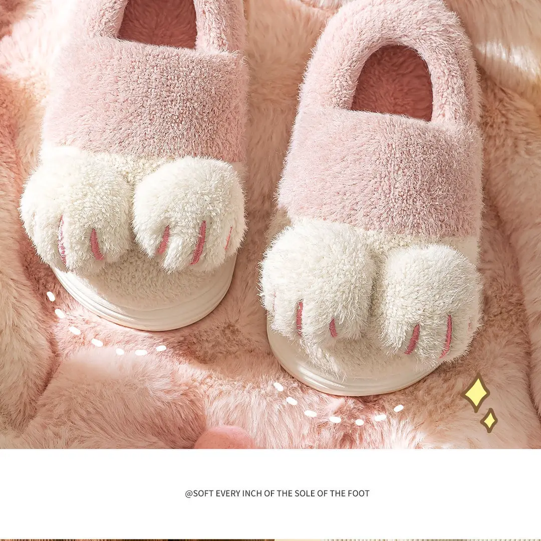 Children's Cotton Slippers for Girls, Autumn and Winter 2026 New Style, Indoor Home Warm Cartoon Slippers for Older Kids, Girls' Furry Slippers — feature 14
