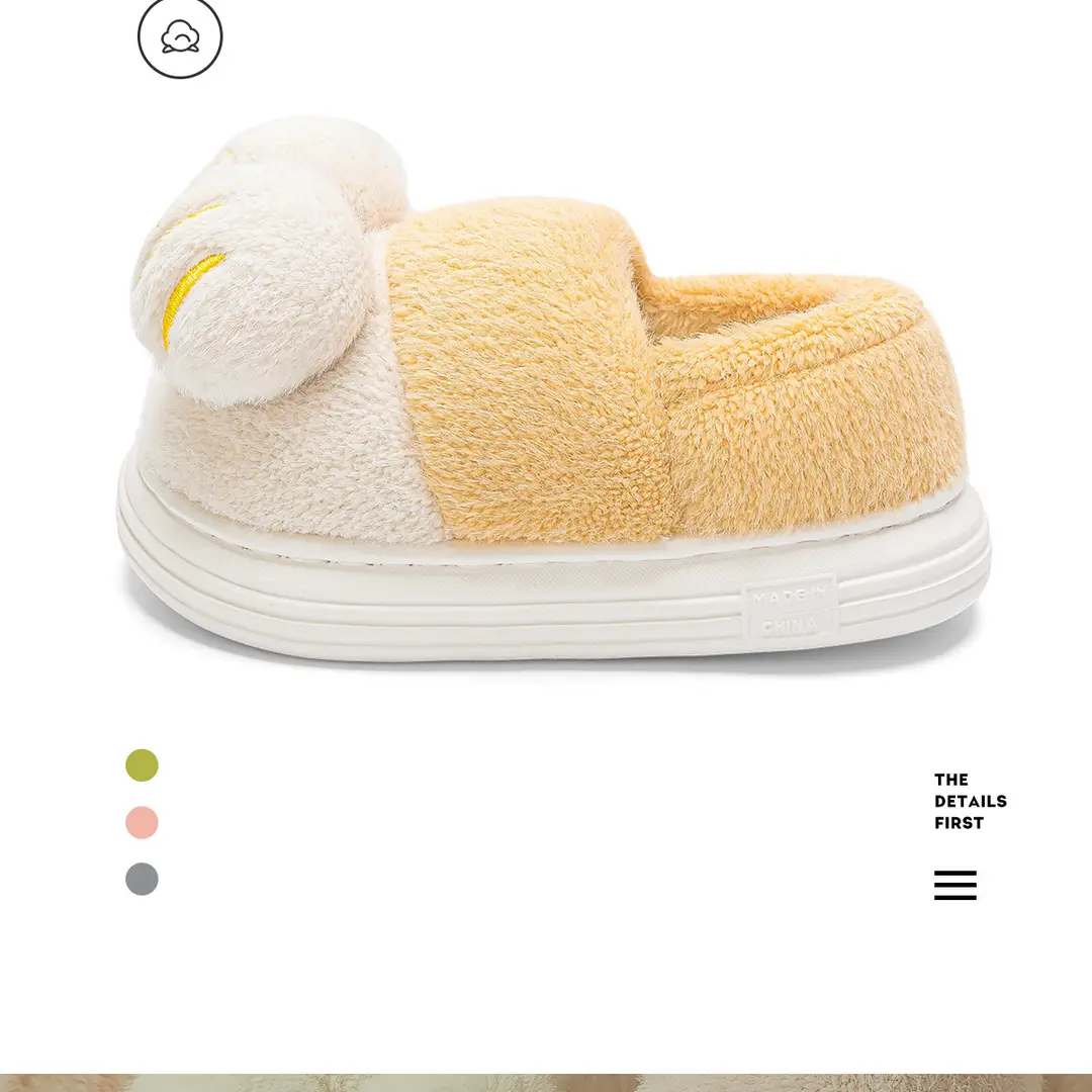 Children's Cotton Slippers for Girls, Autumn and Winter 2026 New Style, Indoor Home Warm Cartoon Slippers for Older Kids, Girls' Furry Slippers — feature 3