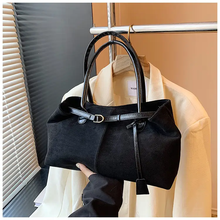 Women Cross-Border Retro Tote Bag Large Capacity Tan — feature 27