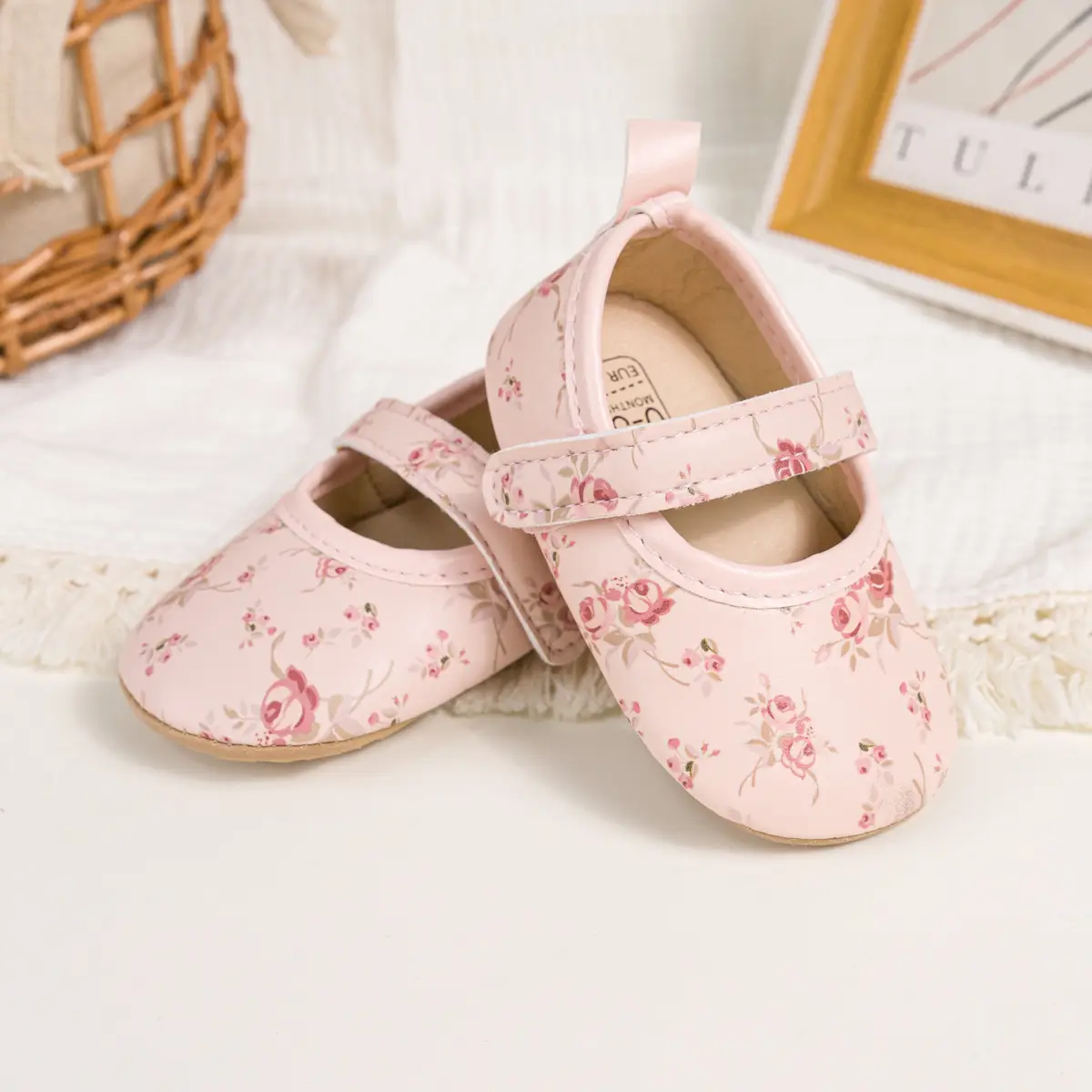 Printed Princess Baby Shoes with Velcro & Anti-Slip Sole — feature 16