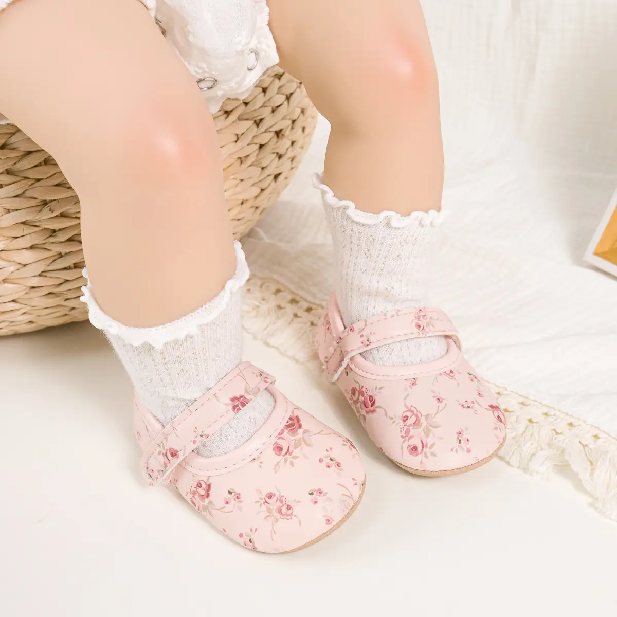 Printed Princess Baby Shoes with Velcro & Anti-Slip Sole — feature 21