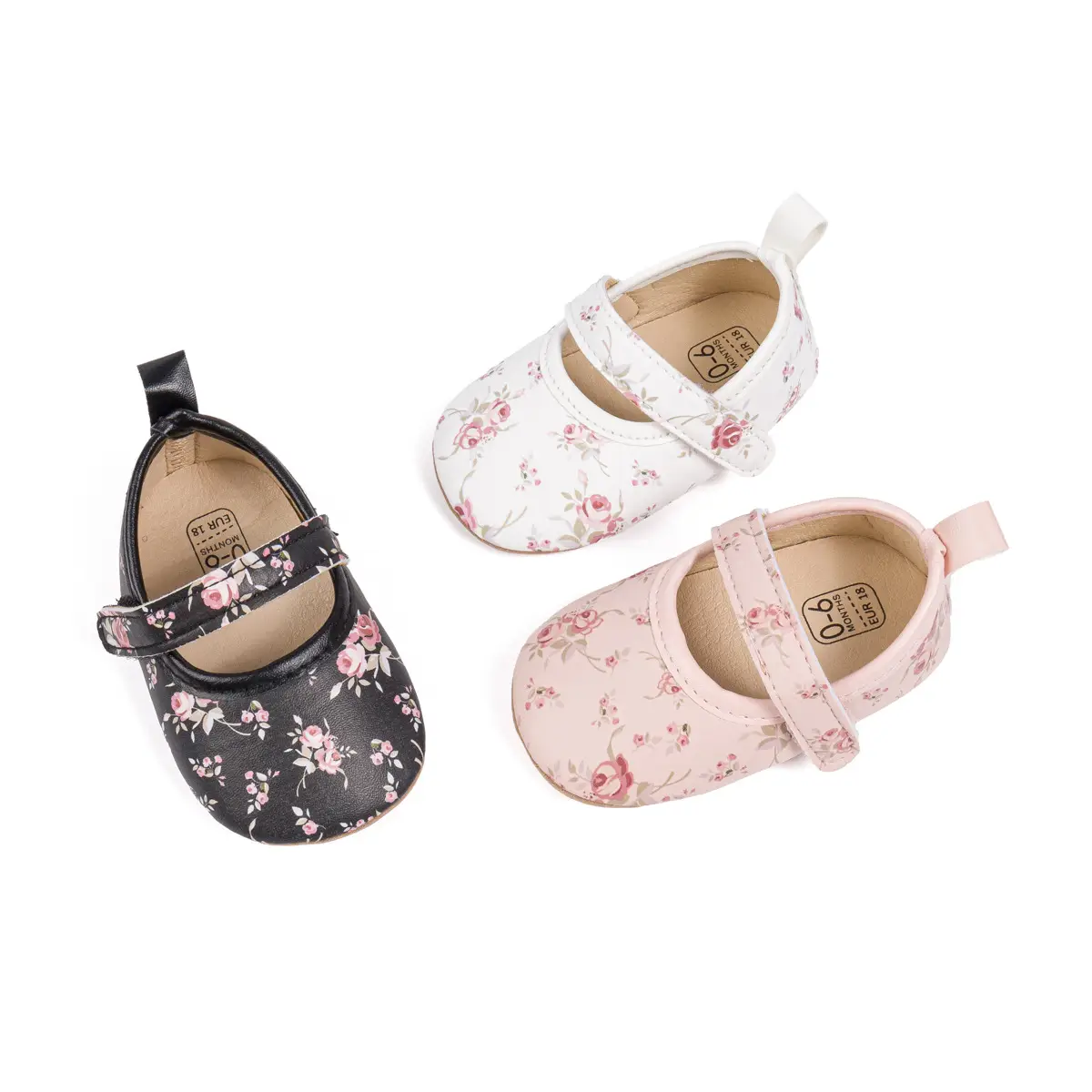 Printed Princess Baby Shoes with Velcro & Anti-Slip Sole — feature 7