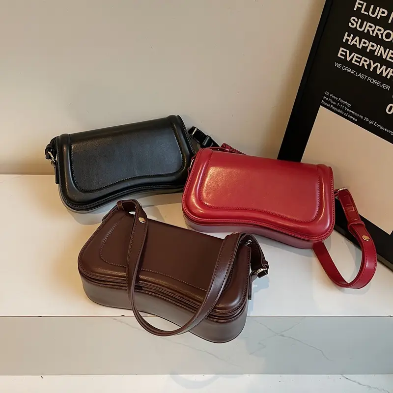 Women's Brown Leather Crossbody Bag 2022 Summer - Image 4