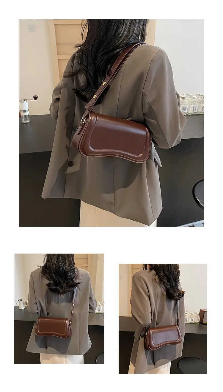 Women's Brown Leather Crossbody Bag 2022 Summer — feature 10
