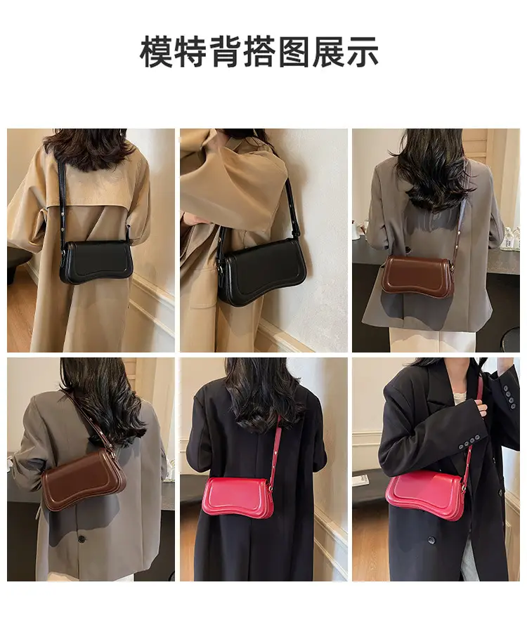Women's Brown Leather Crossbody Bag 2022 Summer — feature 8