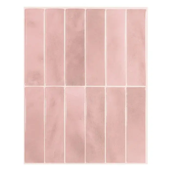 3D Three-dimensional Drop Glue Wall Stickers PU Self-adhesive DIY Kitchen Bathroom High Temperature PET Tile Sticker Wallpaper