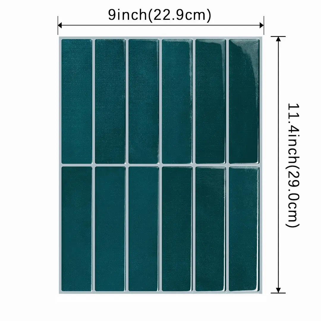 3D Three-dimensional Drop Glue Wall Stickers PU Self-adhesive DIY Kitchen Bathroom High Temperature PET Tile Sticker Wallpaper