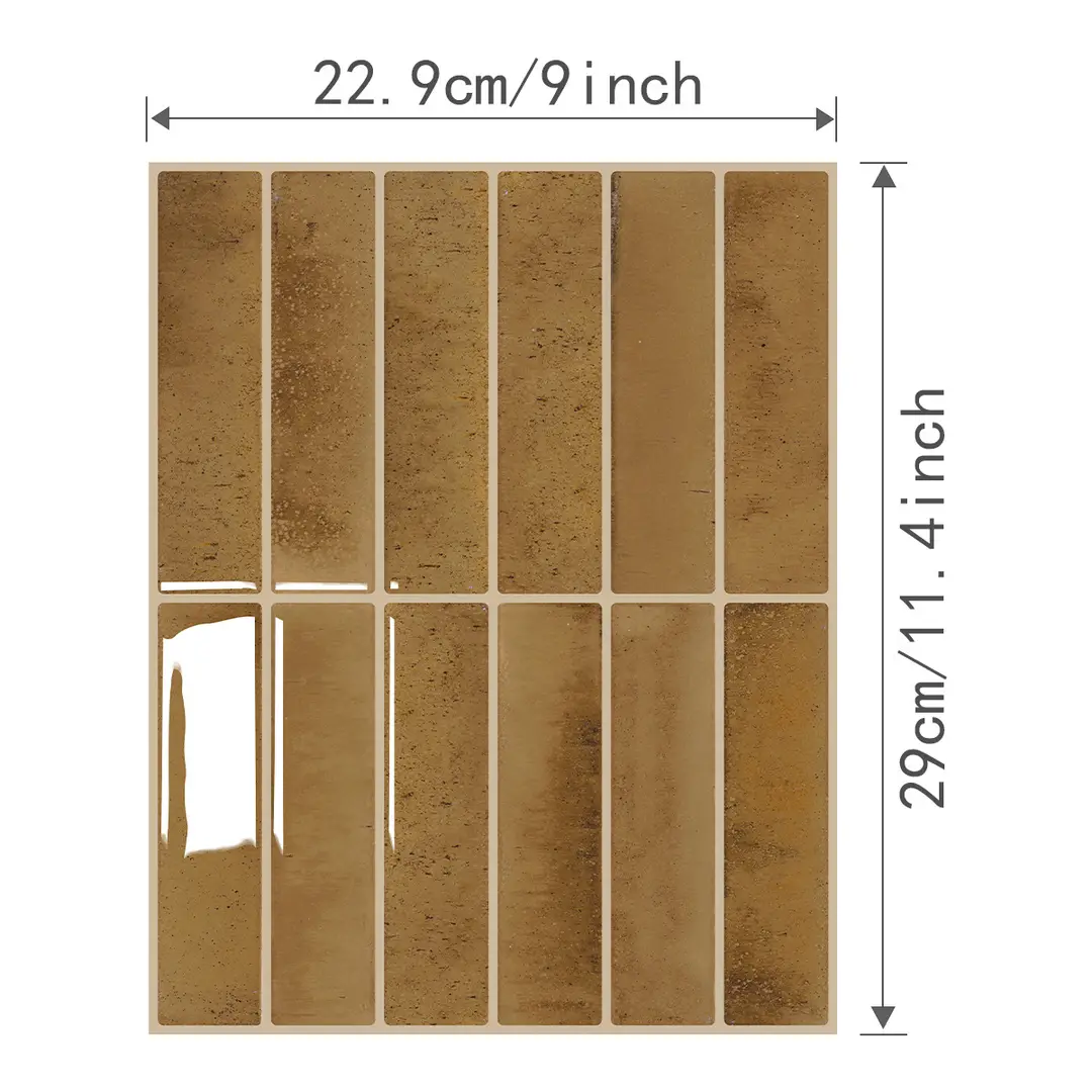 3D Three-dimensional Drop Glue Wall Stickers PU Self-adhesive DIY Kitchen Bathroom High Temperature PET Tile Sticker Wallpaper