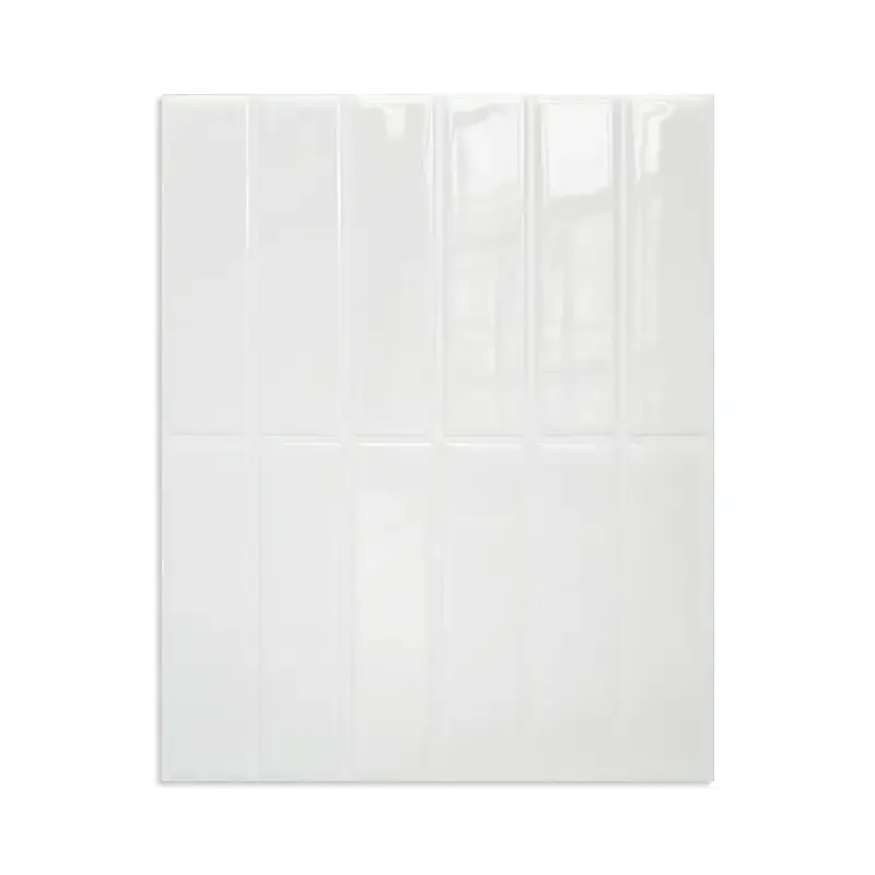 3D Three-dimensional Drop Glue Wall Stickers PU Self-adhesive DIY Kitchen Bathroom High Temperature PET Tile Sticker Wallpaper