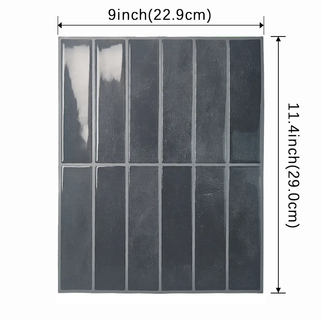 3D Three-dimensional Drop Glue Wall Stickers PU Self-adhesive DIY Kitchen Bathroom High Temperature PET Tile Sticker Wallpaper