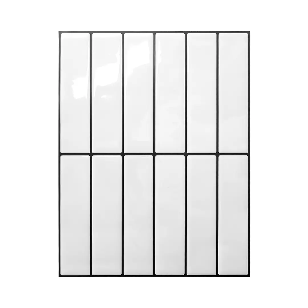 3D Three-dimensional Drop Glue Wall Stickers PU Self-adhesive DIY Kitchen Bathroom High Temperature PET Tile Sticker Wallpaper