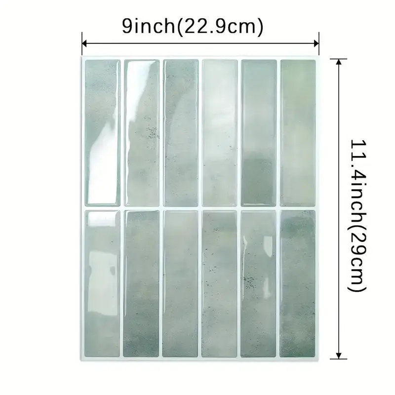 3D Three-dimensional Drop Glue Wall Stickers PU Self-adhesive DIY Kitchen Bathroom High Temperature PET Tile Sticker Wallpaper