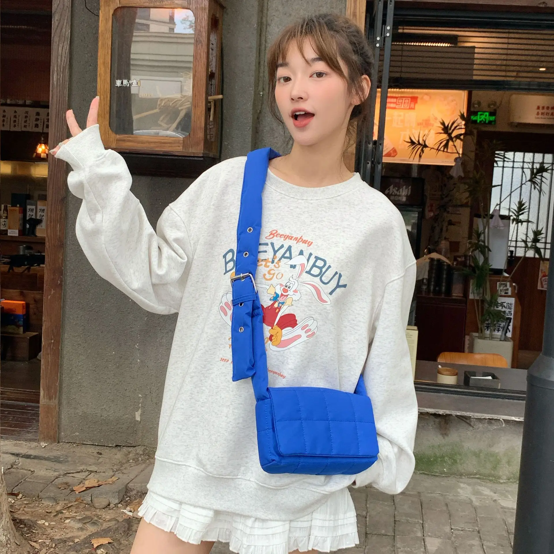Blue Crossbody Bag for Girls Students Women - Image 3