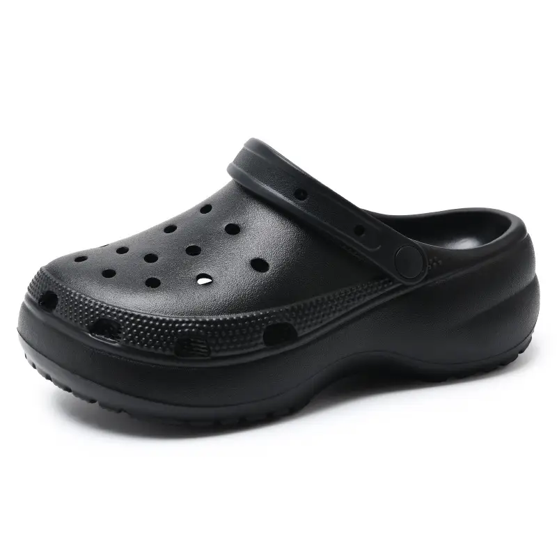 Baotou Hole Shoes Women's Summer Thick Sole Height-increasing Slippers for Outer Wear Beach Breathable Non-slip Wear-resistant Non-smelly Feet Sandals - Image 9