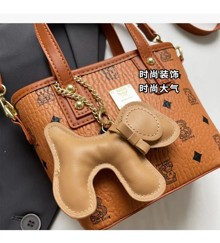 Pink Furry Bear Crossbody Bag for Women — feature 10