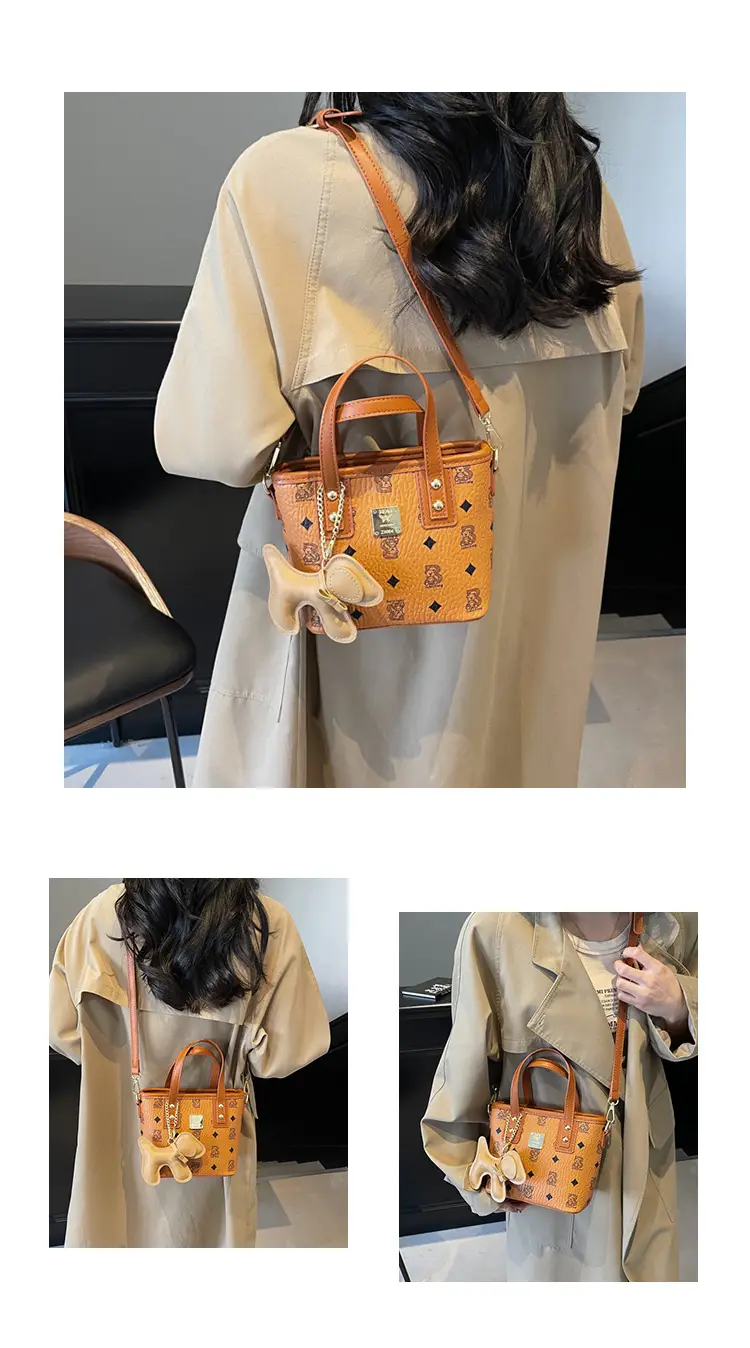 Pink Furry Bear Crossbody Bag for Women — feature 13