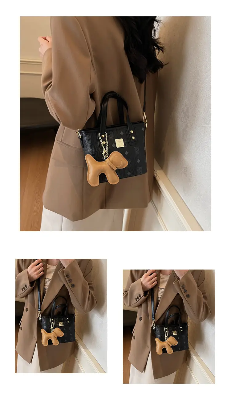 Pink Furry Bear Crossbody Bag for Women — feature 14