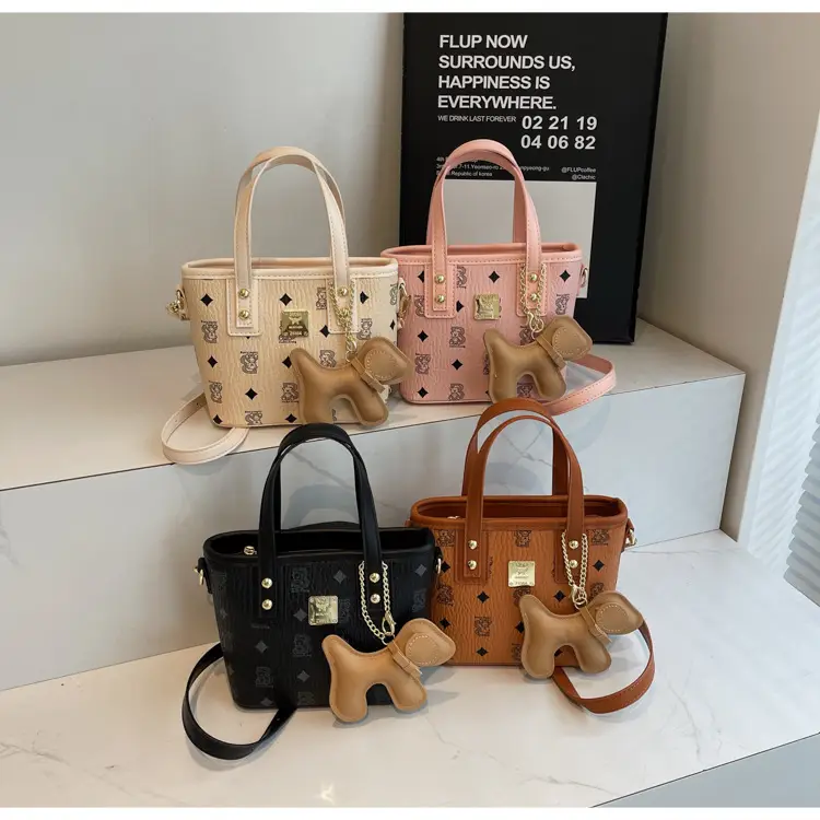 Pink Furry Bear Crossbody Bag for Women — feature 17