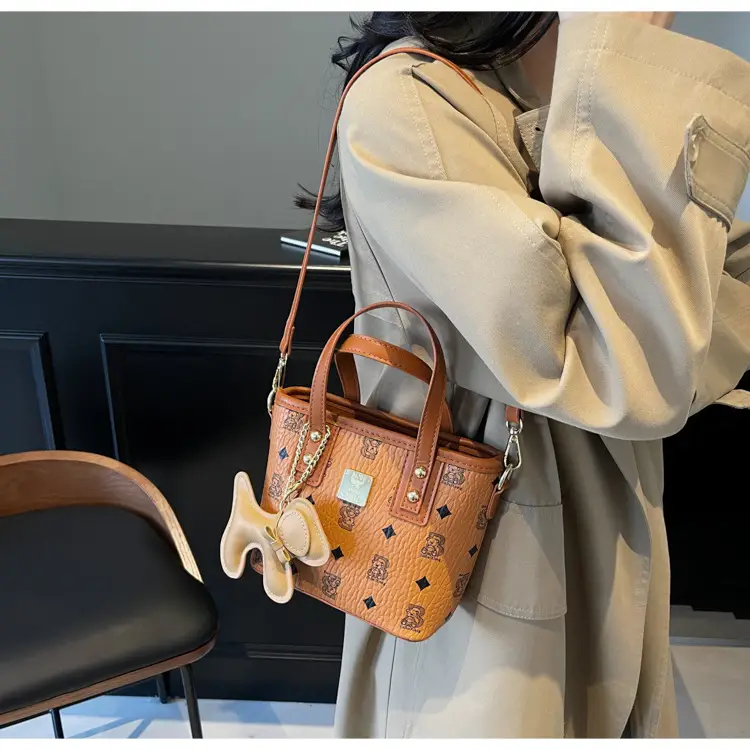 Pink Furry Bear Crossbody Bag for Women — feature 20
