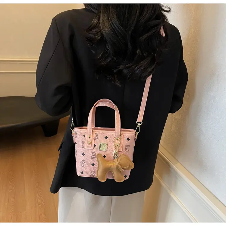 Pink Furry Bear Crossbody Bag for Women — feature 31