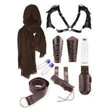 Viking Medieval Leather Belt with Four Bottle Design — feature 16