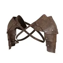 Viking Medieval Leather Belt with Four Bottle Design — feature 9