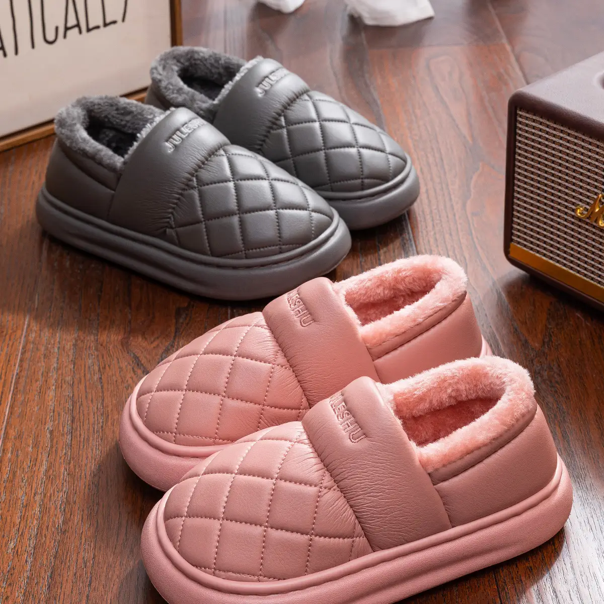 Women's Waterproof Warm Cotton Slippers Autumn Winter 2025 — feature 18